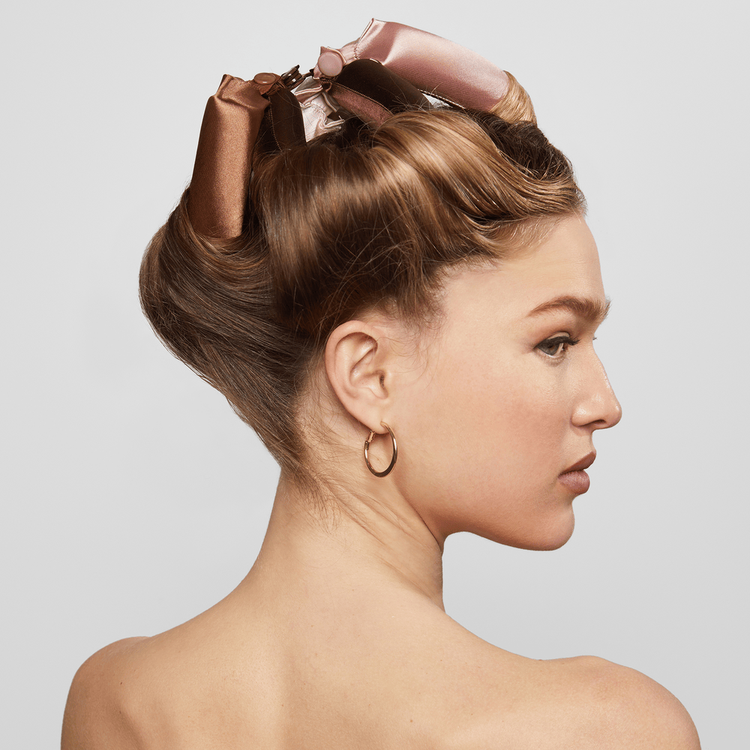 Satin Jumbo Flexi Rods - Rizadores de Tela Satinada, sin daño térmico - Set 4 piezas - Rosewood
