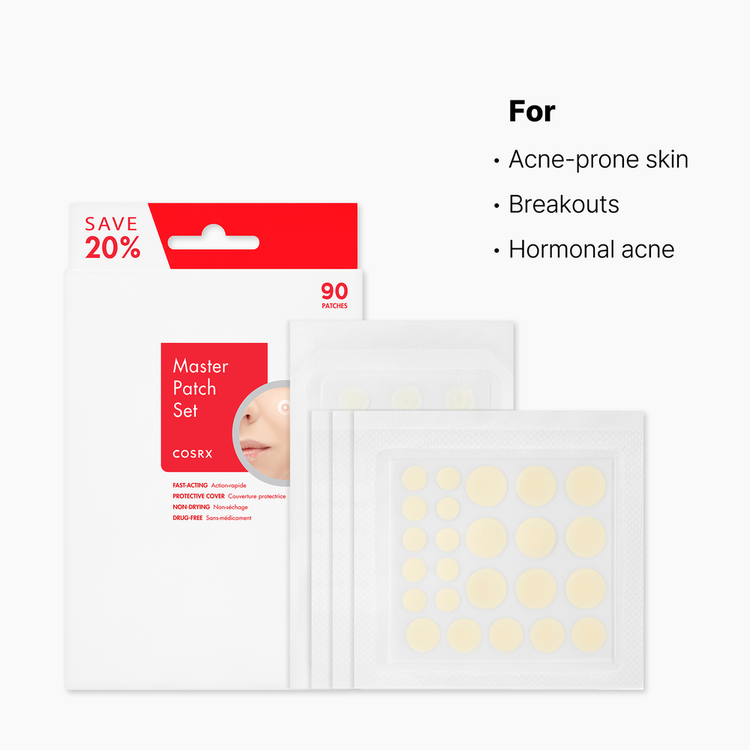Acne Pimple Master Patch - Parche para Granos, hidrocloide absorbente - Set 90 unidades