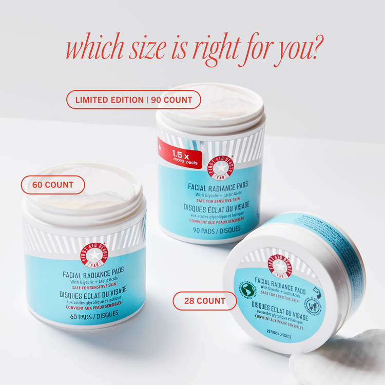 Facial Radiance Pads - Discos Exfoliantes Faciales, con AHA + BHA - 28 piezas