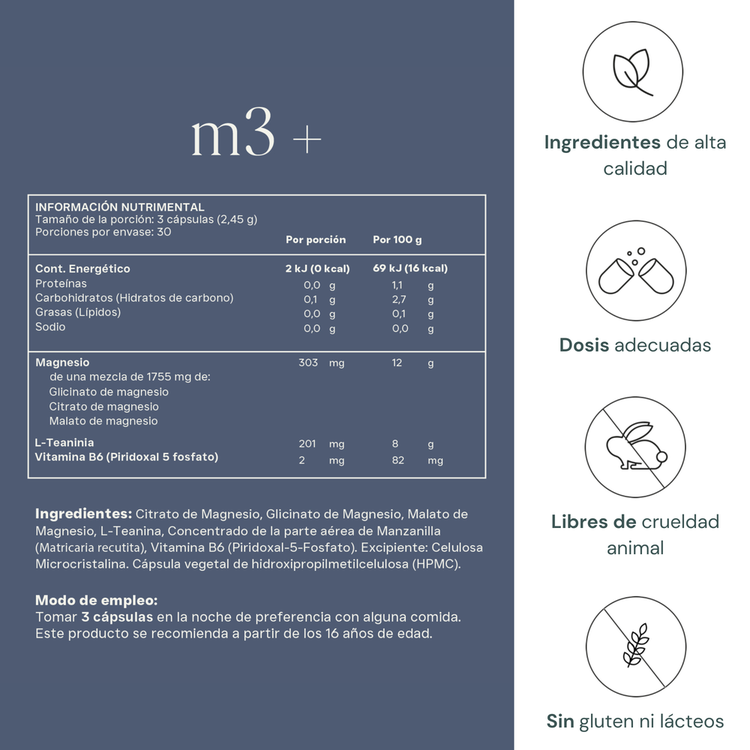 Reset M3 - Suplemento de Belleza, colágeno y biotina - 90 cápsulas