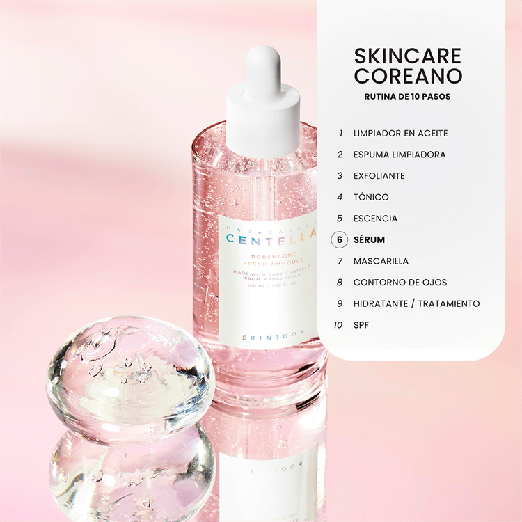 Madagascar Centella - Suero facial hidratante, reduce la visibilidad de poros
