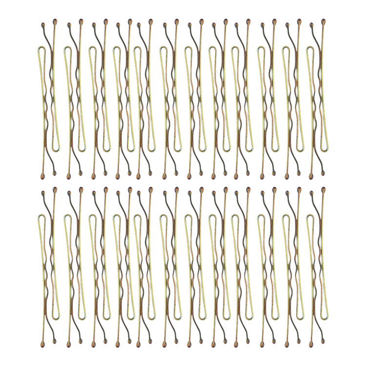 Kitsch Pro Bobby Pins - Pasadores Profesionales, paquete de 45 piezas - Brown