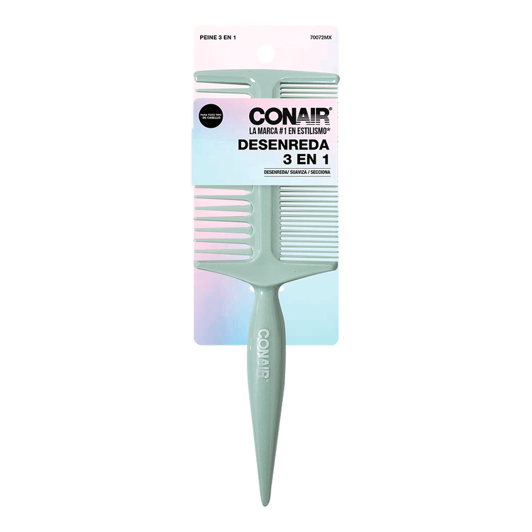 Conair - Peine 3 en 1, desenredante multiusos