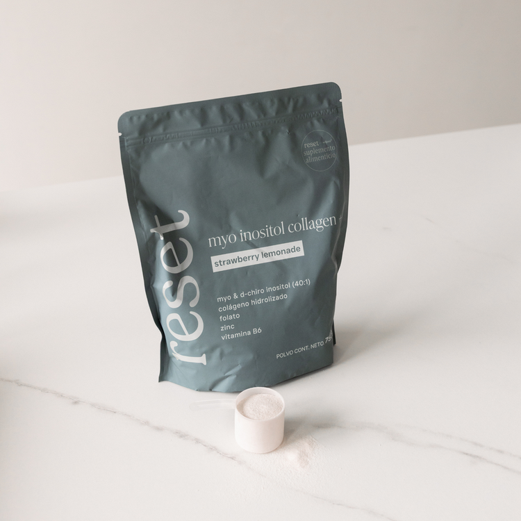 Myo Inositol Collagen - Suplemento en Polvo, sabor fresa-limón