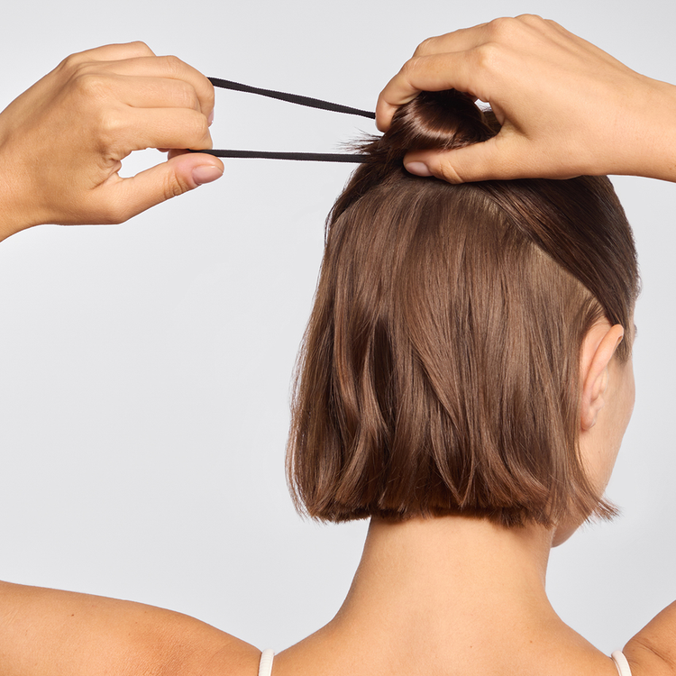 Seamless - Liga para Cabello sin Costuras, paquete 8 piezas - Negro