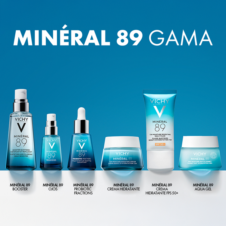 Minéral 89 - Crema Hidratante Potenciadora de Humedad, con agua termal volcánica y ácido hialurónico