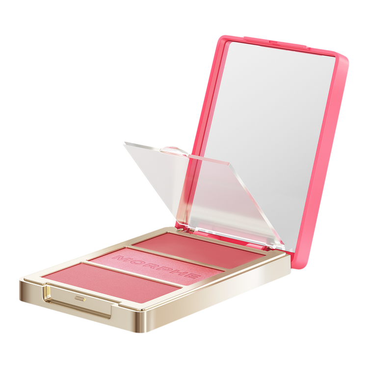 Cheek Thrills - Paleta de Rubor Multi-Finish, 3 texturas satinado, bálsamo y polvo