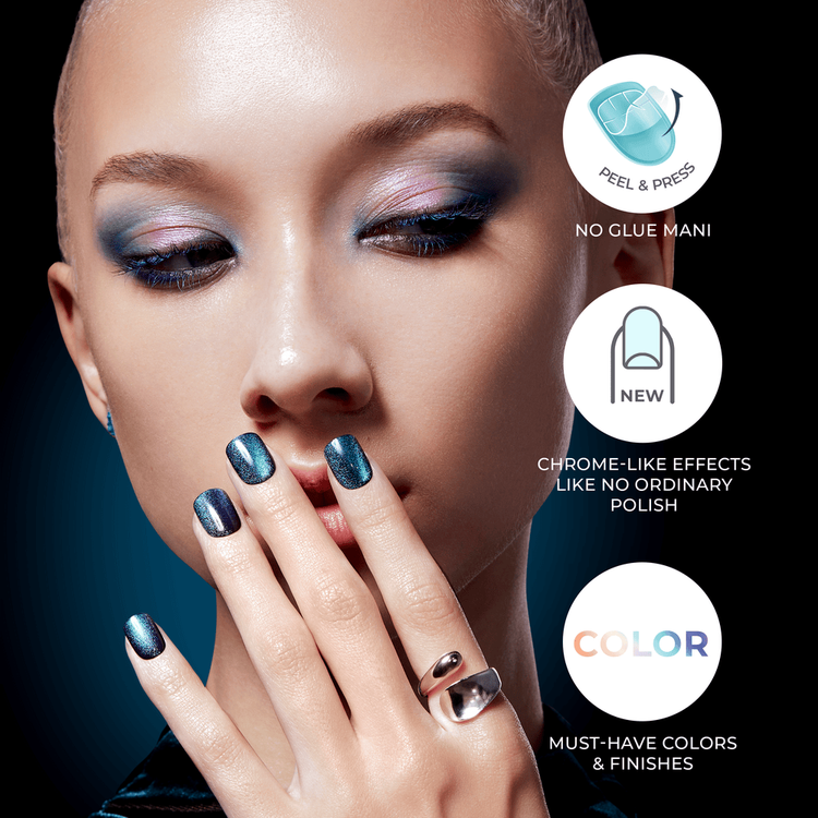 imPRESS Press-On Nails - Uñas Postizas sin Pegamento, corte squoval corto - Pink Short Squoval