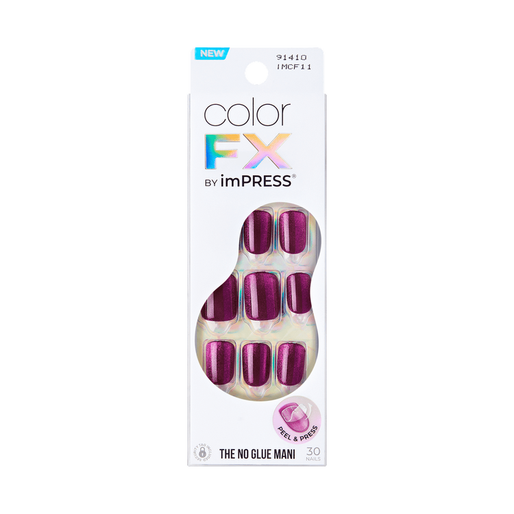 imPRESS Press-On Nails - Uñas Postizas sin Pegamento, corte squoval corto - Pink Short Squoval
