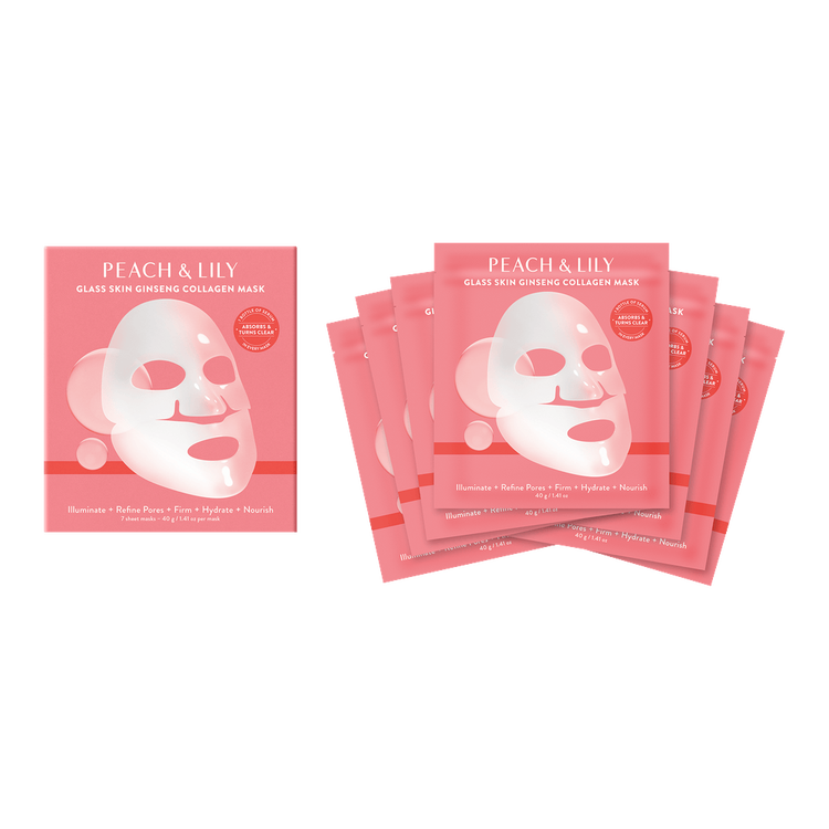 Glass Skin Ginseng - Mascarilla de colágeno, hidrata y suaviza la piel