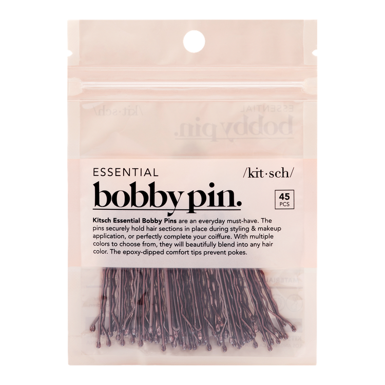 Kitsch Pro Bobby Pins - Pasadores Profesionales, paquete de 45 piezas - Brown