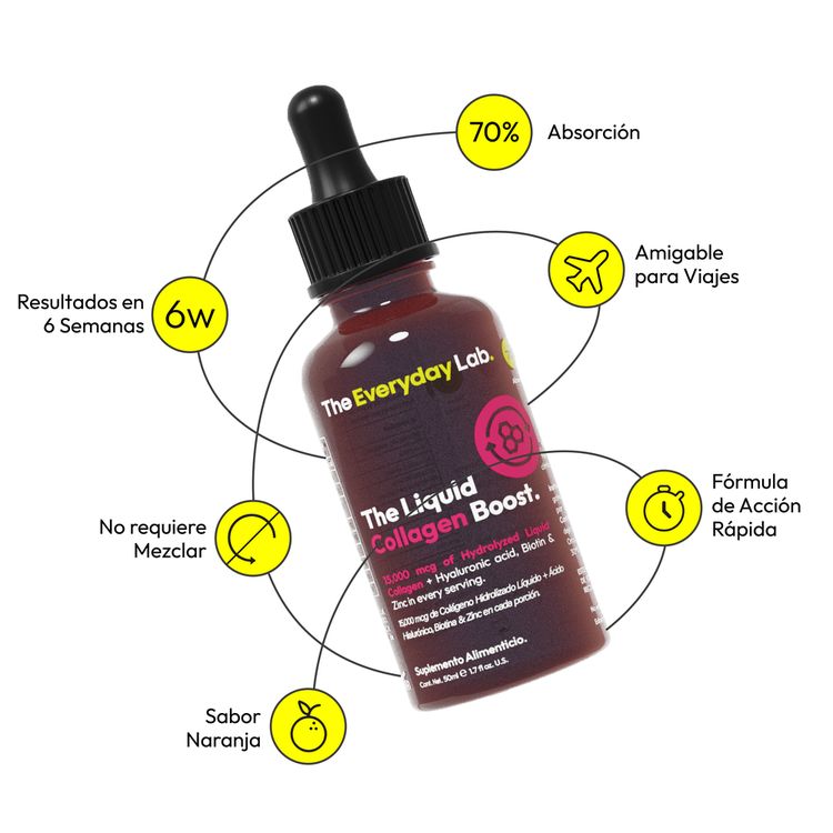 The Liquid Collagen Boost - Suplemento de Colágeno Líquido, Collagen Boost