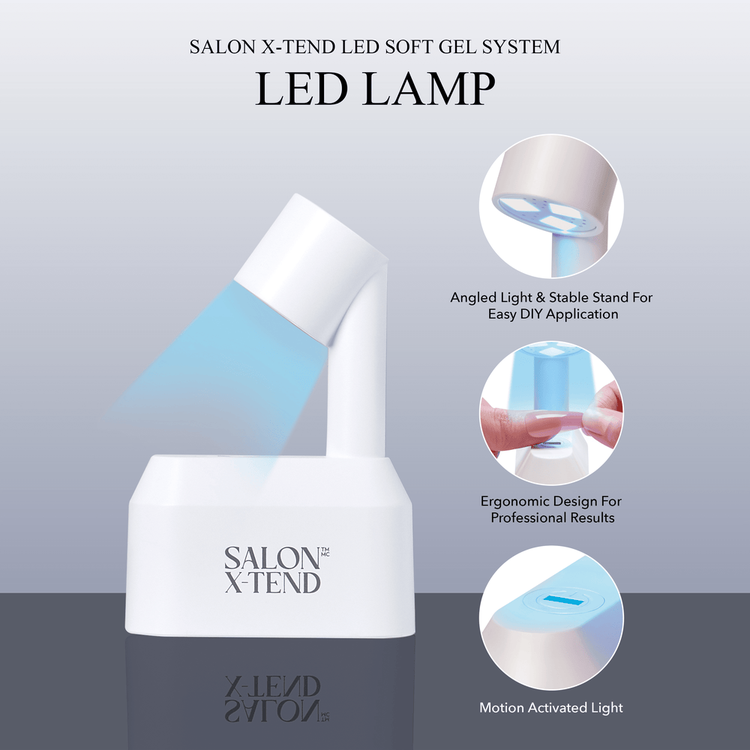 Salon LED Soft Gel System - Kit de Inicio para Uñas de Gel con Lámpara LED
