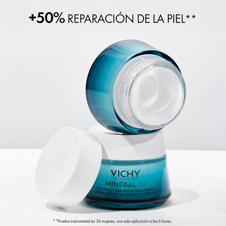 Minéral 89 - Crema Hidratante Potenciadora de Humedad, con agua termal volcánica y ácido hialurónico