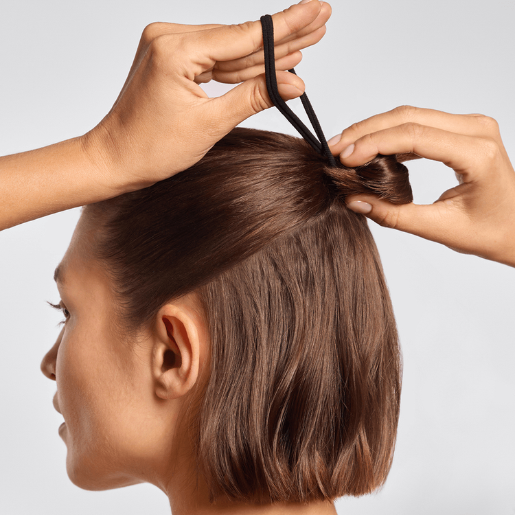 Seamless - Liga para Cabello sin Costuras, paquete 8 piezas - Negro