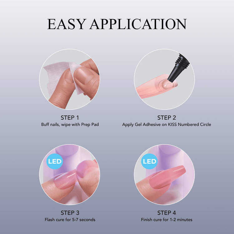 Salon LED Soft Gel System - Kit de Inicio para Uñas de Gel con Lámpara LED