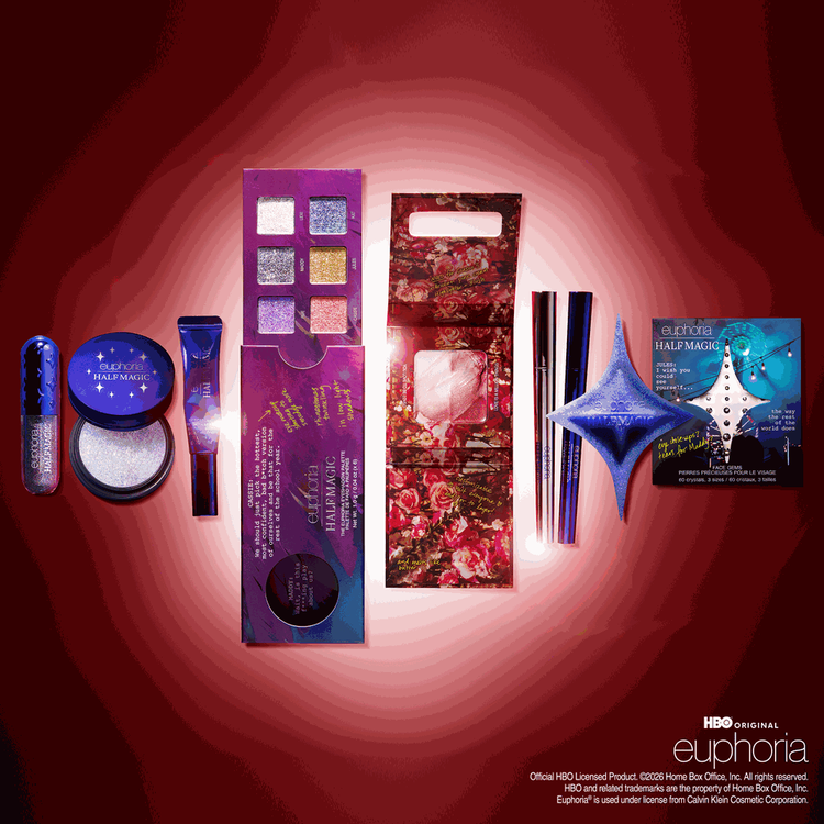 EUPHORIA X HALF MAGIC - Self-Adhesive Face Gems, Piedras brillantes para rostro autoadhesivas