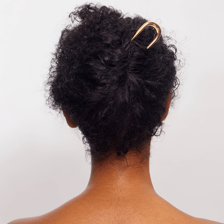 Kitsch Metal French Hair Pin - Pasador Francés Metálico, fijación segura - Gold