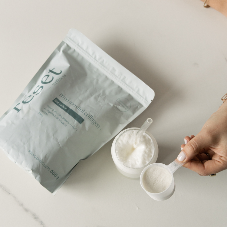Myo Inositol Collagen+ - Suplemento Alimenticio en Polvo, sin sabor - 600 g