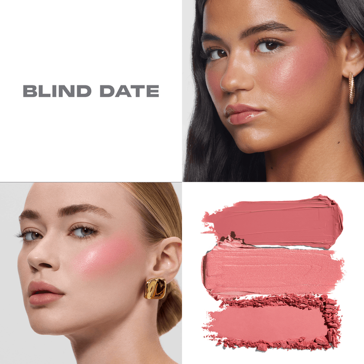 Cheek Thrills - Paleta de Rubor Multi-Finish, 3 texturas satinado, bálsamo y polvo