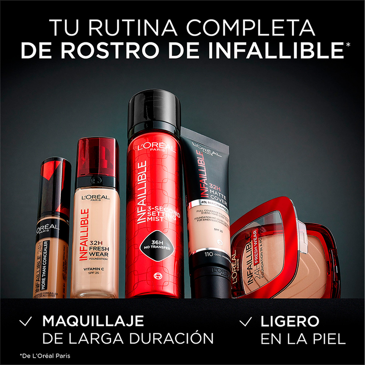Infaillible Set Spray - Spray Fijador de Maquillaje, larga duración - 75 ml