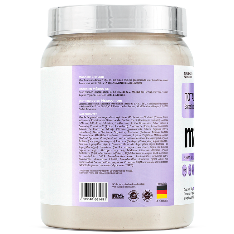 Total Sacha Inchi - Proteína con probióticos, sabor Salty Caramel